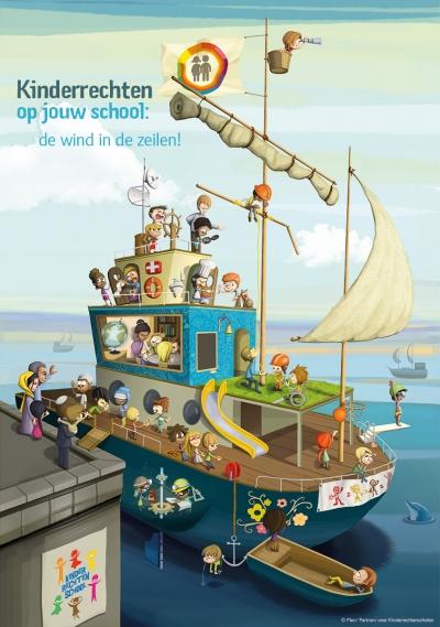 illustratie kinderrechtenschool web nl 0 - Vluchtelingenproblematiek met kinderen bespreken